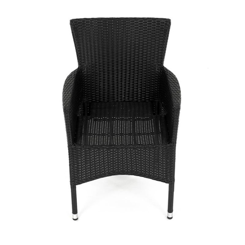 Štýlová záhradná stolička v čiernom prevedení