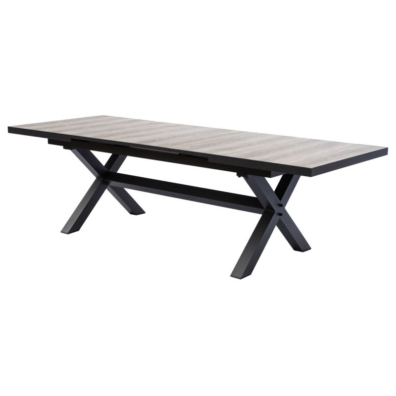 Záhradný rozkladací stôl sivý