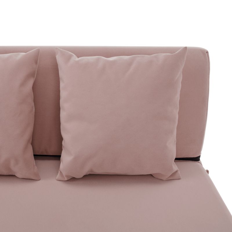 Skladací matrac do tvaru kresla, ružová