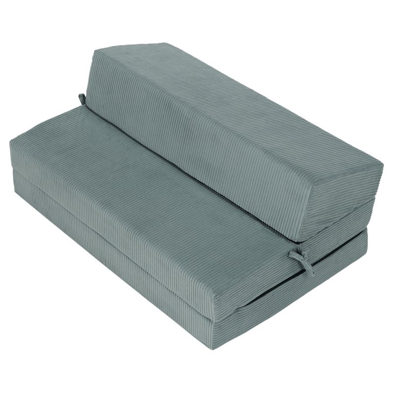 Skladací matrac do tvaru dvojkresla, mentolová