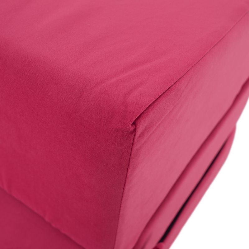 Skladací matrac do tvaru dvojkresla, ružová magenta