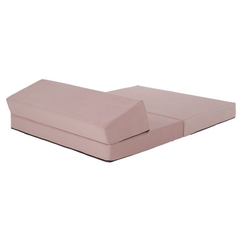 Skladací matrac do tvaru dvojkresla, ružová