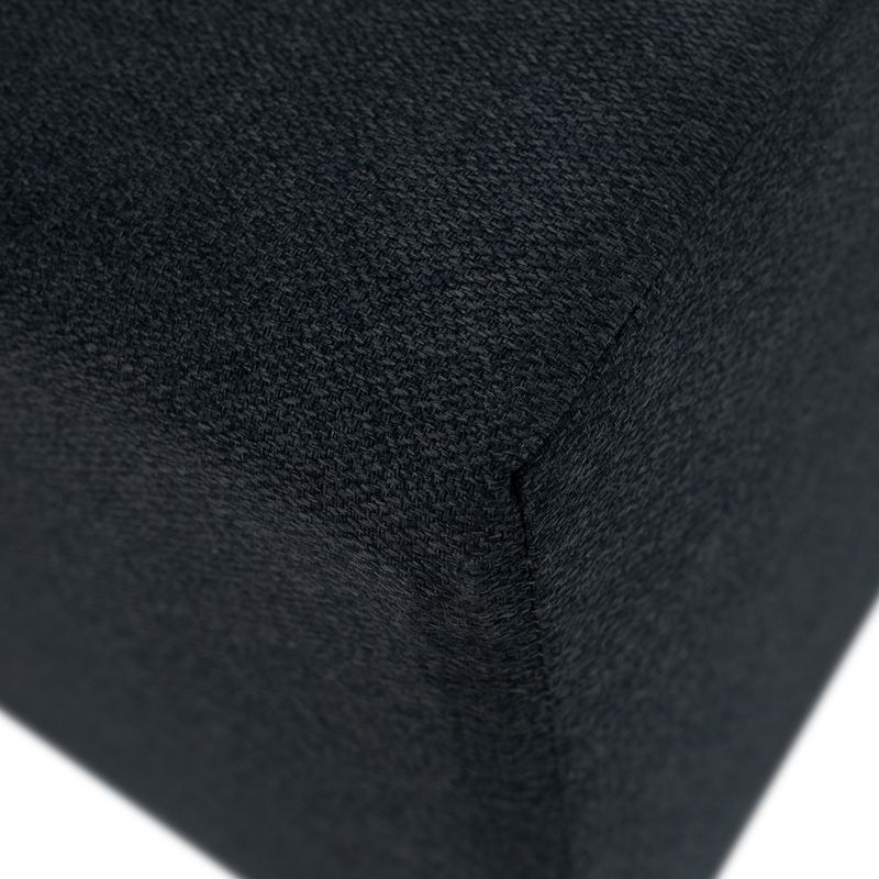 Praktický taburet, látka Twist tmavosivá