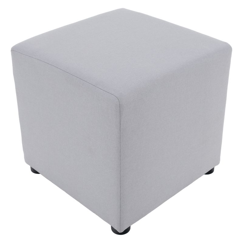 Praktický taburet, látka Savana svetlosivá