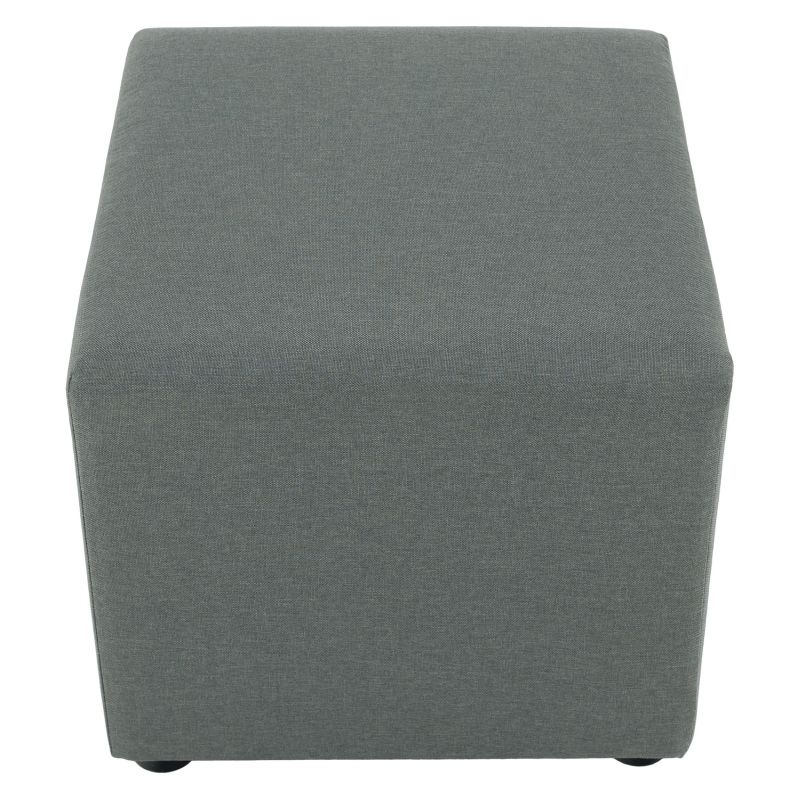 Praktický taburet, látka Savana zelená