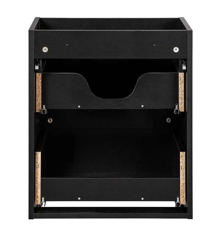 Skrinka do kúpeľne 82-50-2S, Čierna, 2x zásuvka