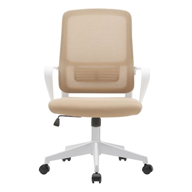 Kancelárske kreslo s nadčasovým dizajnom béžová-biela