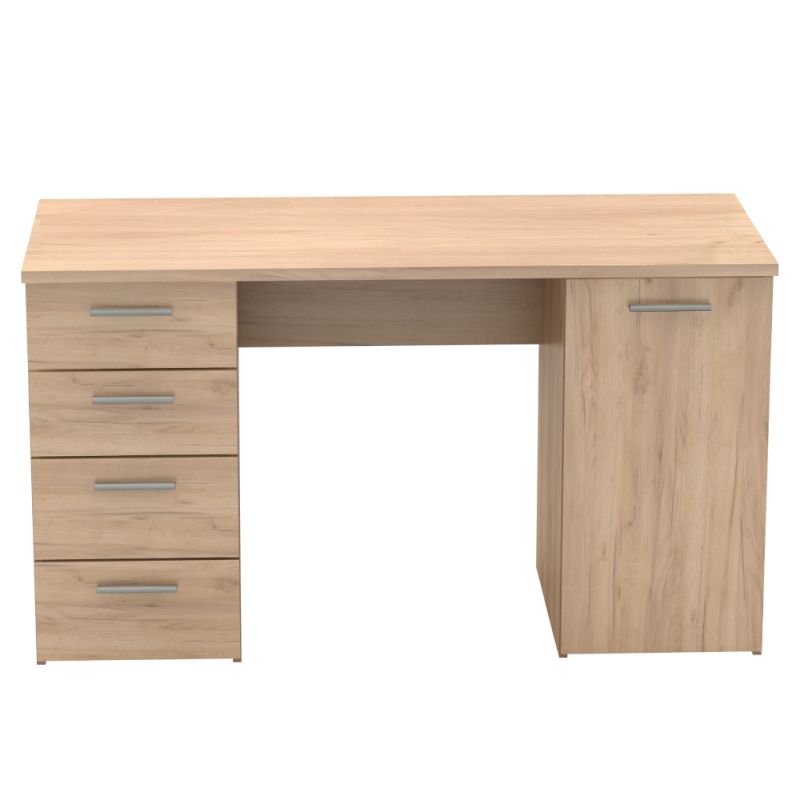 Praktický písací stôl vo farbe dub artisan