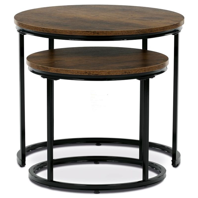 Set 2 ks stolíkov, MDF doska, dekor staré drevo