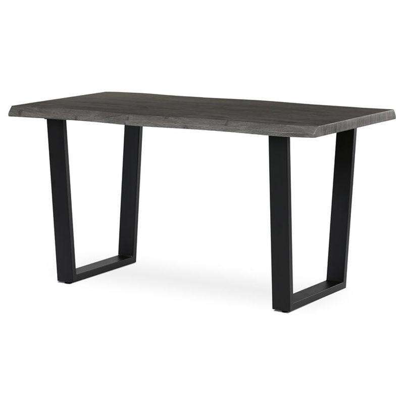 Stôl jedálenský 140x80, MDF doska dekor sivý dub, nohy v tvare U