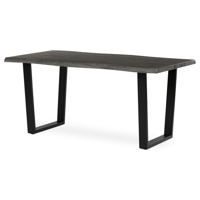 Stôl jedálenský 160x90, MDF doska dekor sivý dub, nohy v tvare U