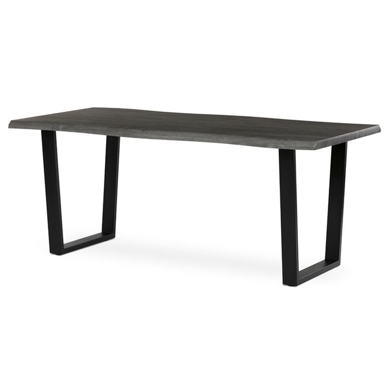 Stôl jedálenský 180x90, MDF doska dekor sivý dub, nohy v tvare U