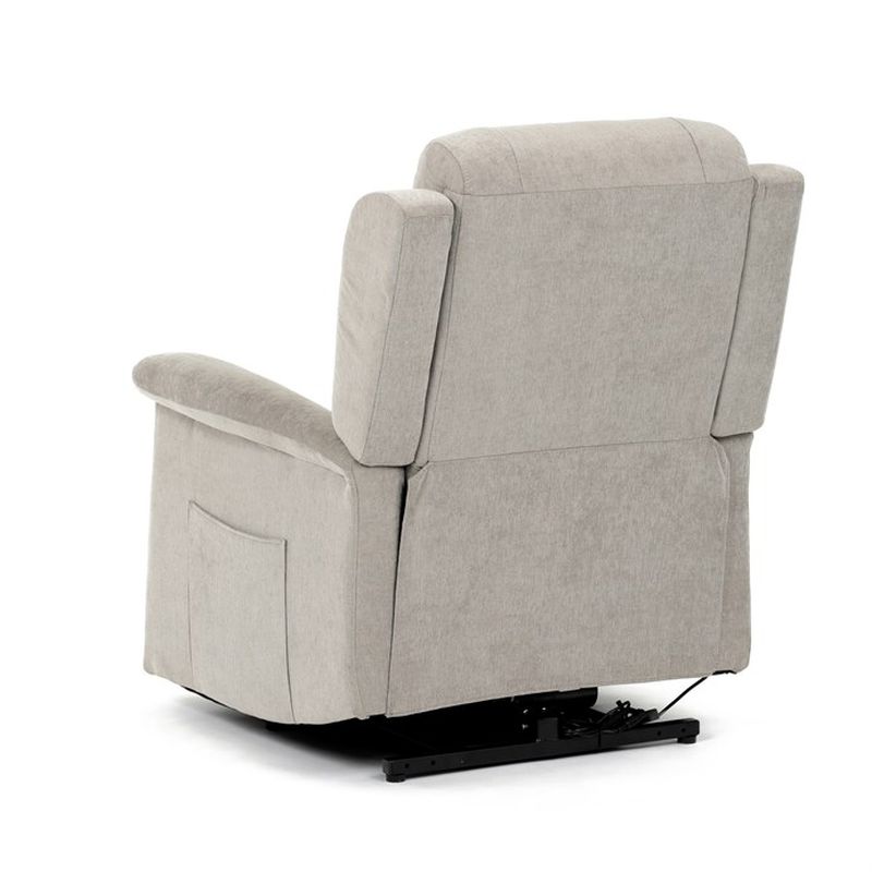 TV kreslo s elektrickým polohovaním, 2 motory, poťah lanýžová látka