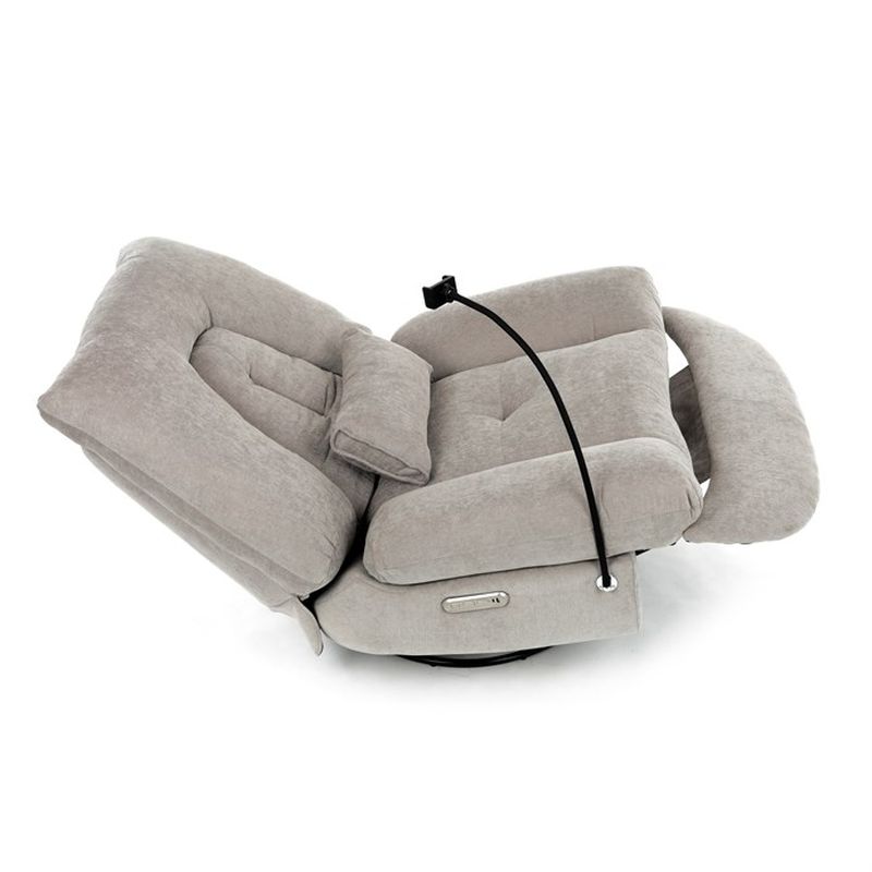 TV kreslo s elektrickým polohovaním, zabudované ovládanie, rotácia do 240 stupňov, lanýžové