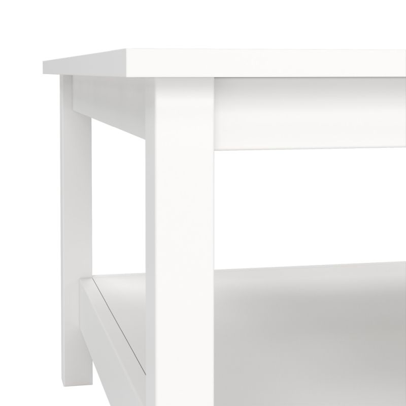 Jednoduchý konferenčný stolík, biely