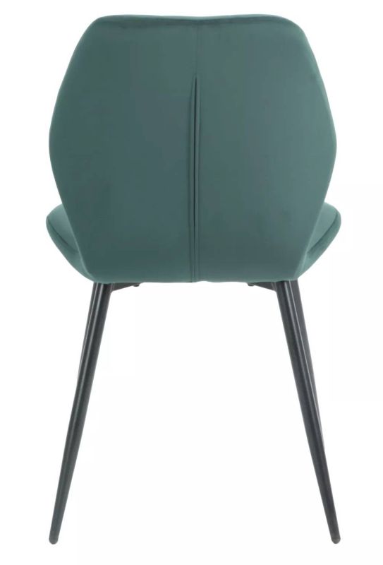 Ergonomická stolička do jedálne, čierna-zelená bluvel 78