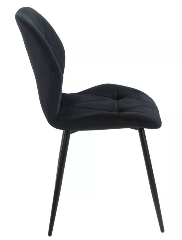 Ergonomická stolička do kuchyne, čierna-čierna bluvel 19