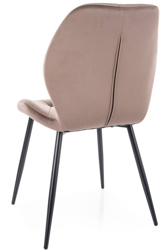 Ergonomická stolička do kuchyne, čierna-cappuccino bluvel 38