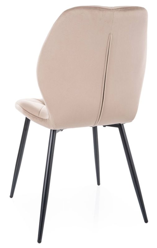 Ergonomická stolička do kuchyne, čierna-tmavobéžová bluvel 40