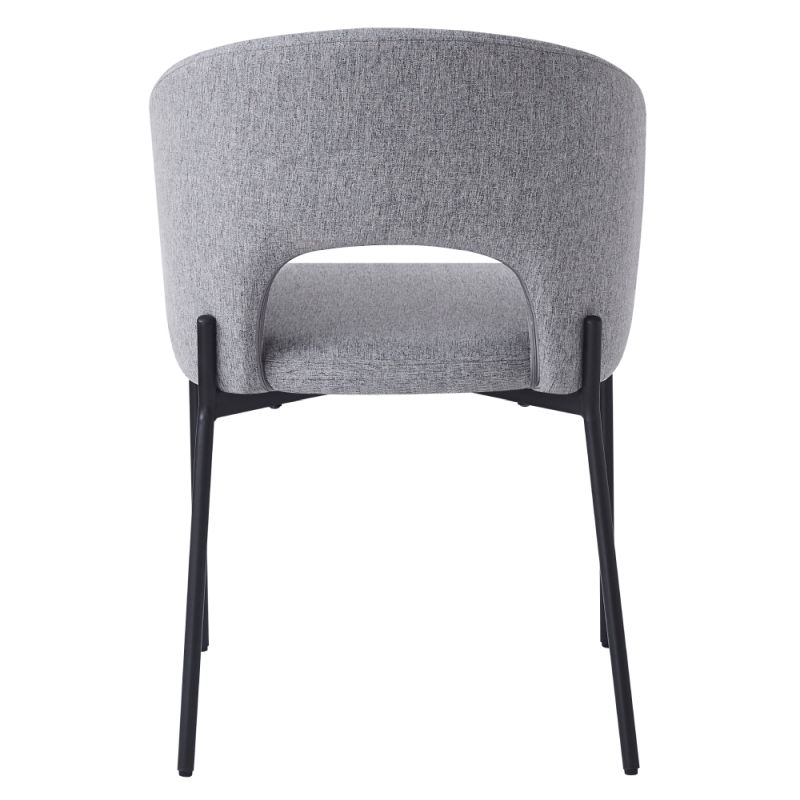 Moderná jedálenská stolička, sivá-čierna