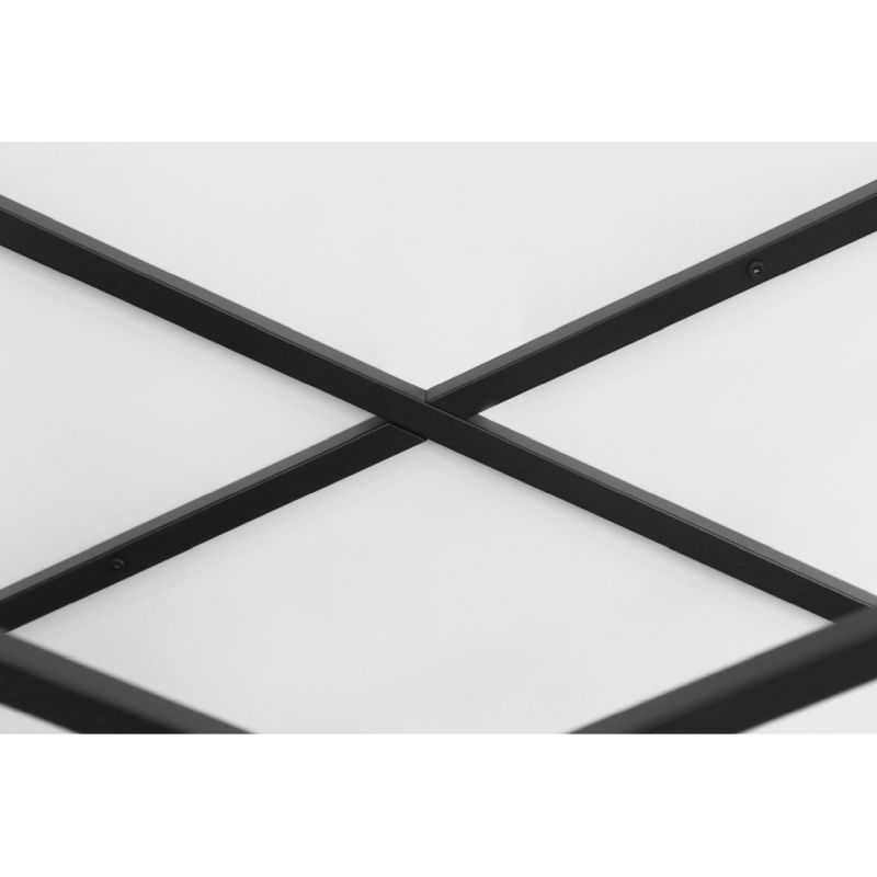 Štýlový a elegantný konferenčný stolík, biela-čierna