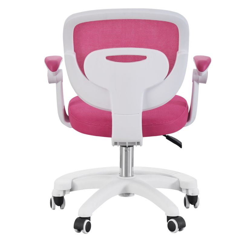 Štýlová otočná stolička, malinová-biela