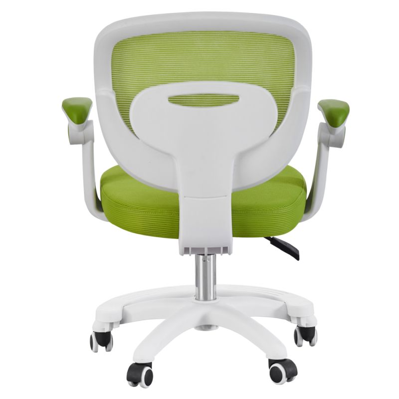 Štýlová otočná stolička, zelená-biela