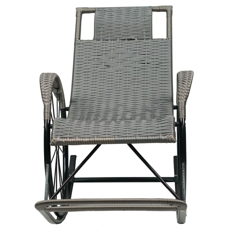 Hojdacie kreslo, ratan-kov, sivá