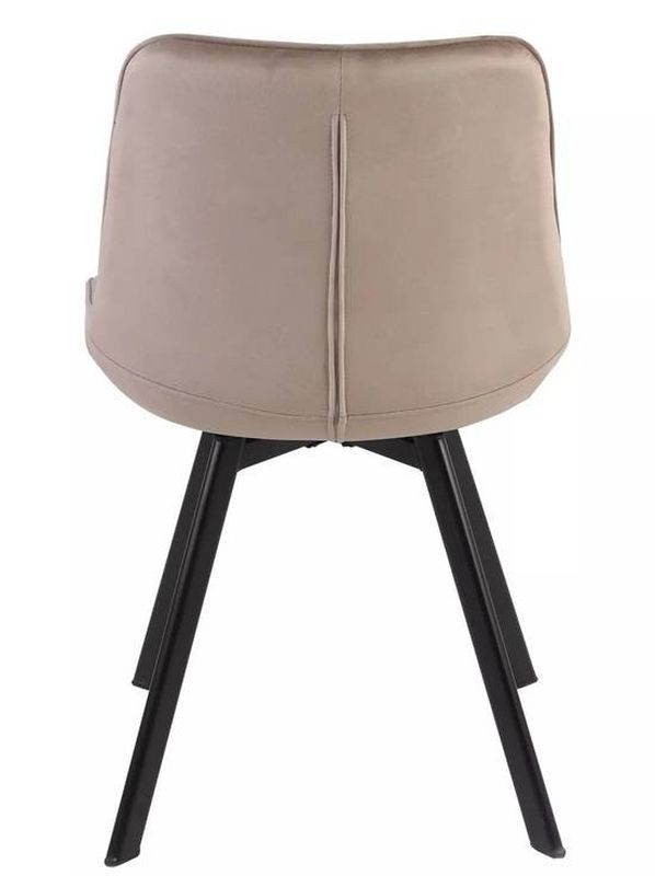 Praktická jedálenská stolička, čierna-tmavobéžová bluvel 40