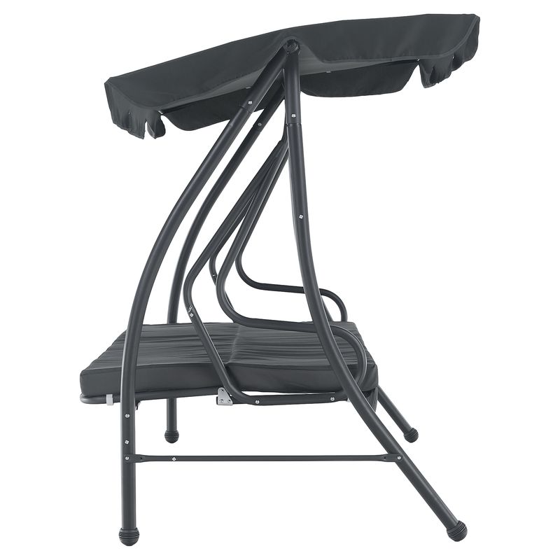 Štýlová záhradná hojdačka, sivá