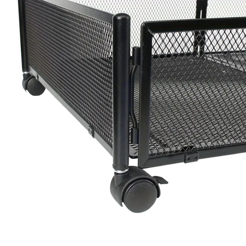 Organizér pod posteľ s kolieskami čierny, 60x40