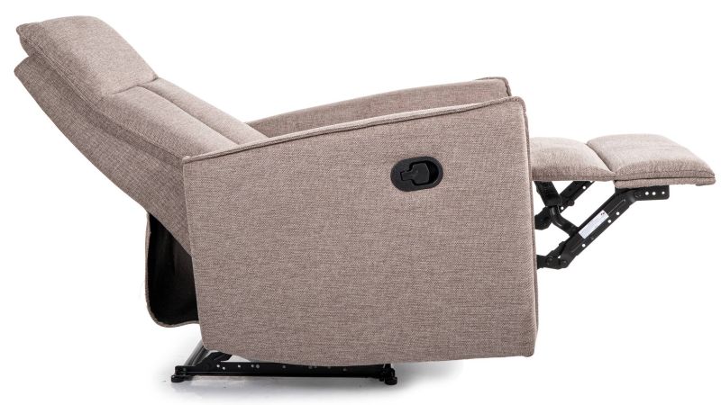 Relaxačné televízne polohovateľné kreslo, béžová brego 34