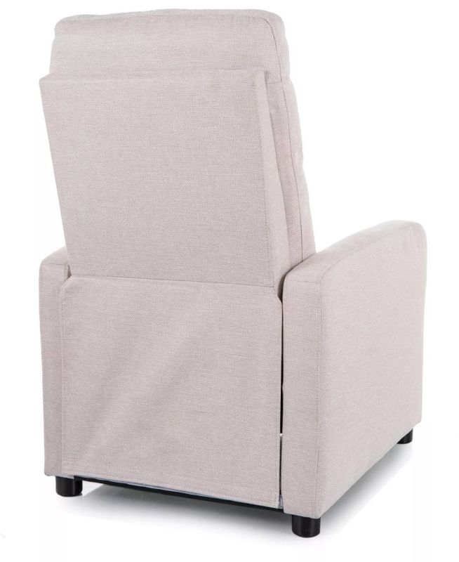 Polohovacie elegantné kreslo, svetlobéžová brego 22