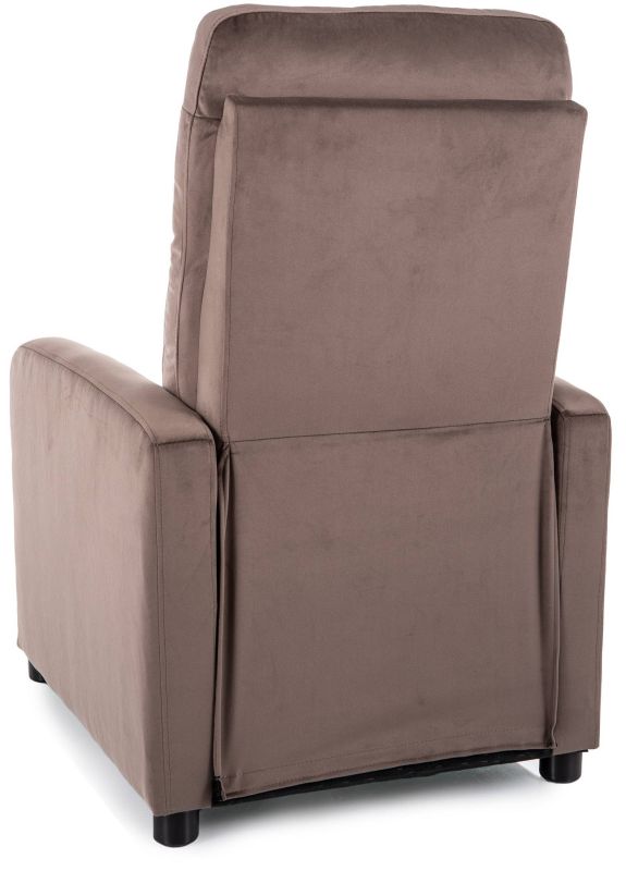 Polohovacie kreslo v skvelom dizajne, cappuccino bluvel 38