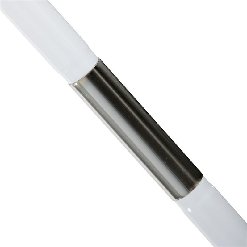 Vešiak stojanový, kovový, biely matný lak