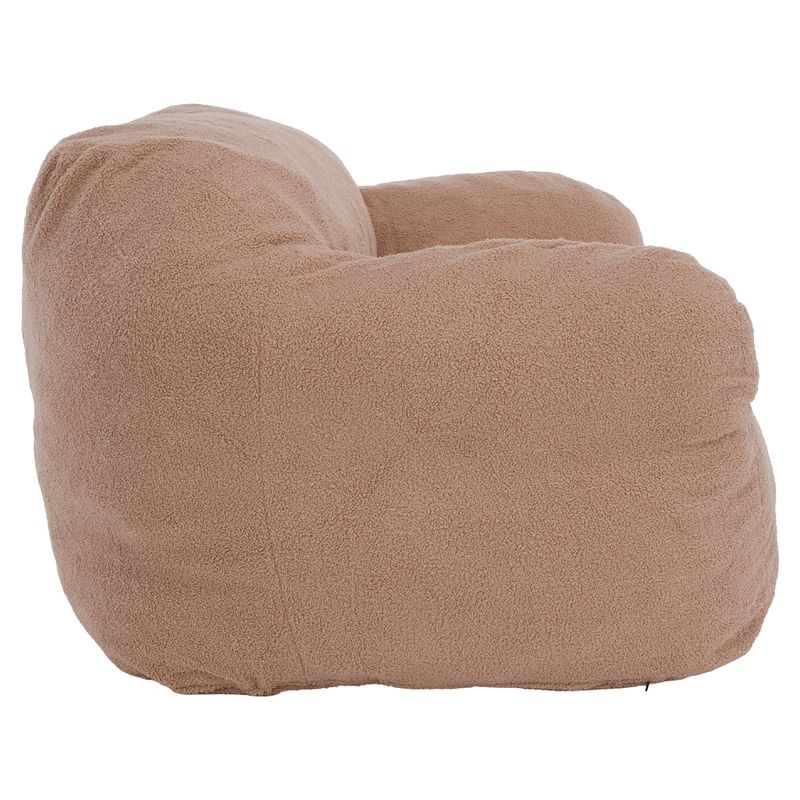 Moderný sedací vak v svetlohnedej farbe