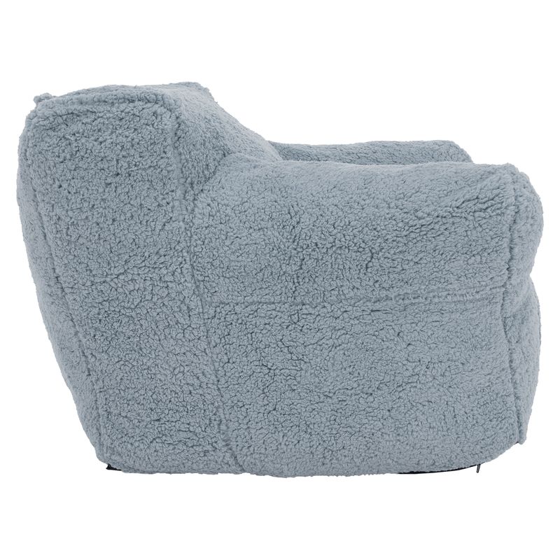 Moderný sedací vak v elegantnej svetlosivej farbe