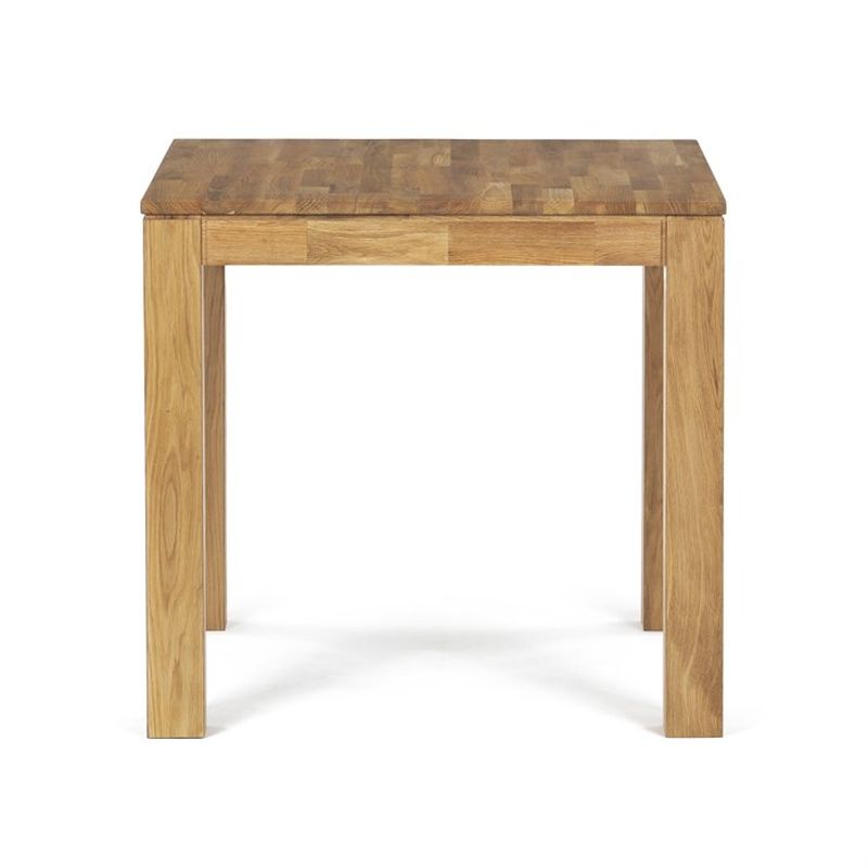 Jedálenský drevený stôl 80x80, masív dub biely, povrchová úprava olejom