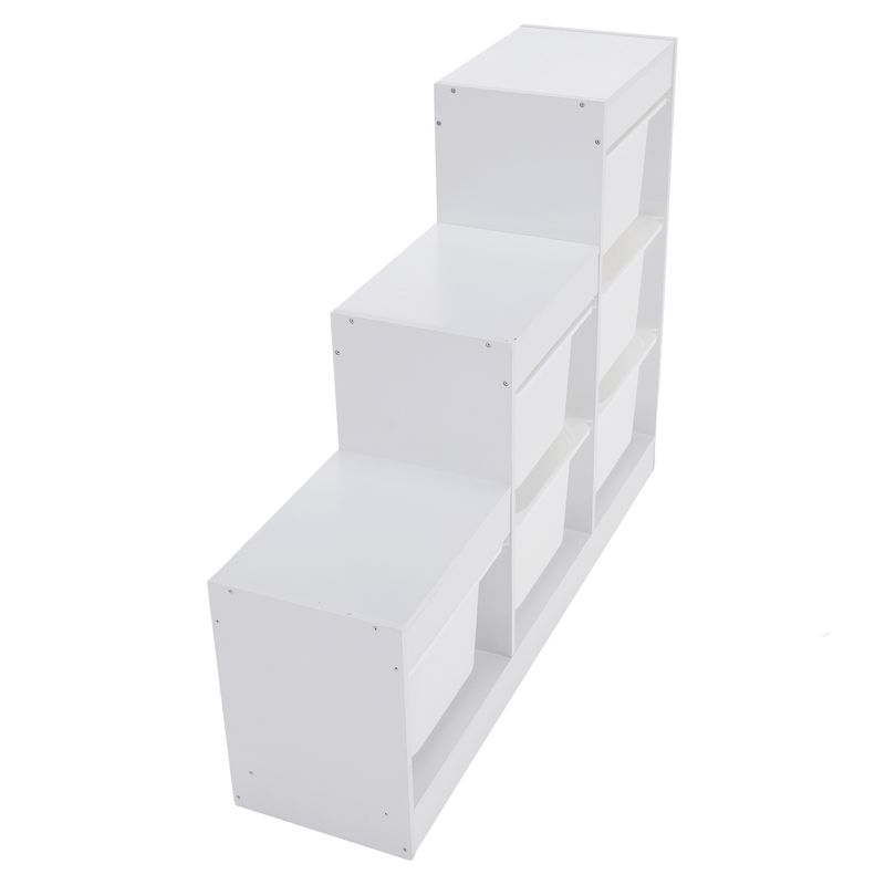 Detský regál pyramída, biela