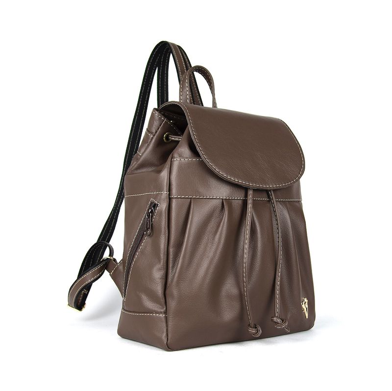 Módny kožený ruksak z pravej kože v Marrone farbe