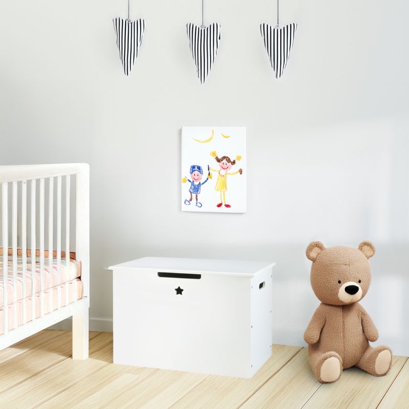 Úložný box na hračky, biely