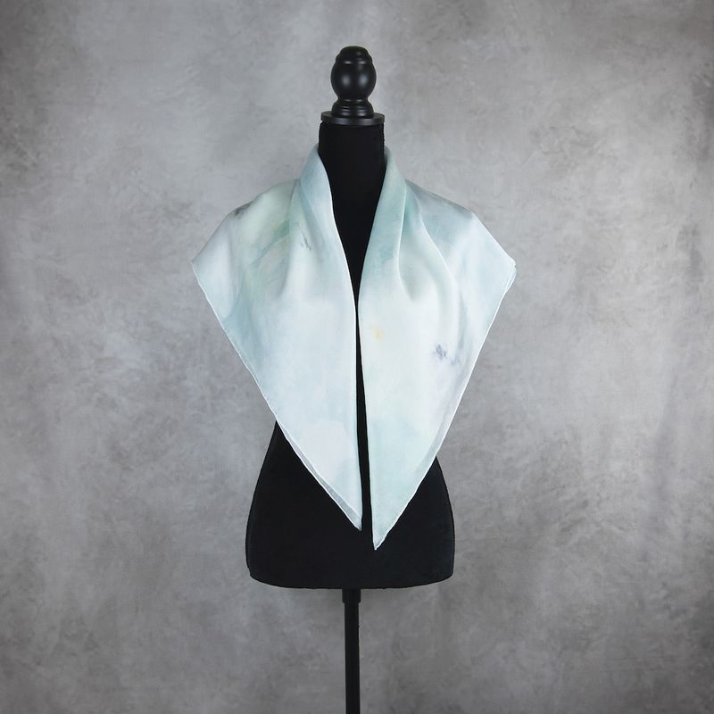 Hodvábna šatka LIMITED_282 – Ručne vyrábaná na Slovensku, 90 × 90 cm