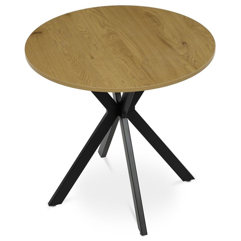 Jedálenský okrúhly stôl 80, MDF doska s dekorom divokého duba