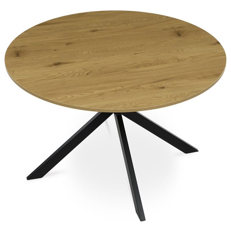 Jedálenský okrúhly stôl 120, MDF doska s dekorom divokého duba