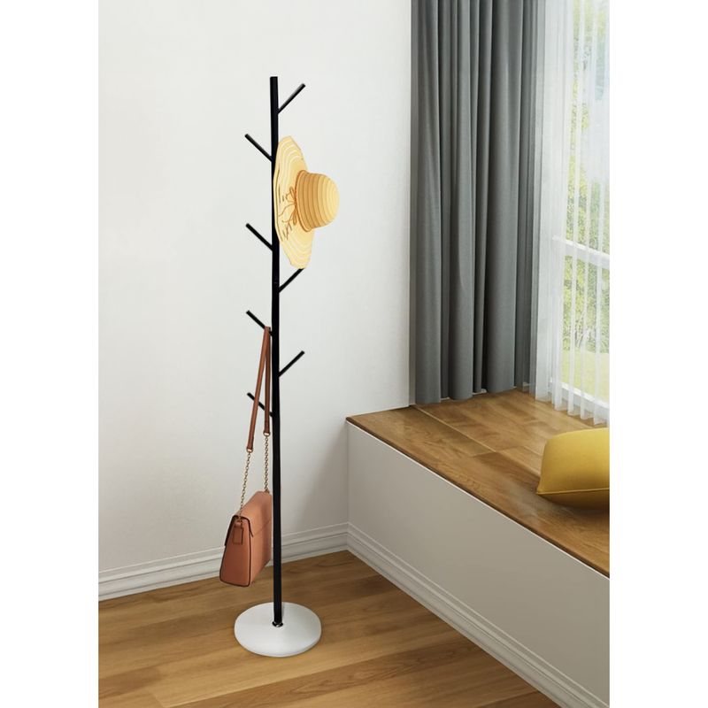 Stojanový štýlový a praktický vešiak, čierny