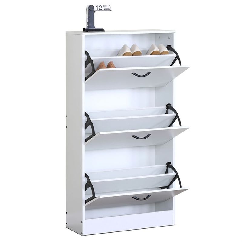 Botník s tromi priehradkami, biely