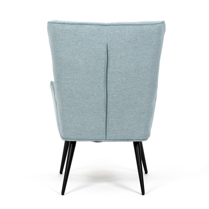 Moderné relaxačné kreslo v zelenej látke