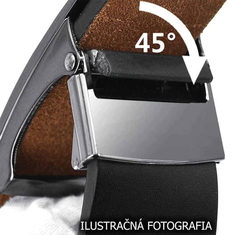 Kožený remeň pre opasky s brzdovou prackou, prírodný, šírka 3,5 cm
