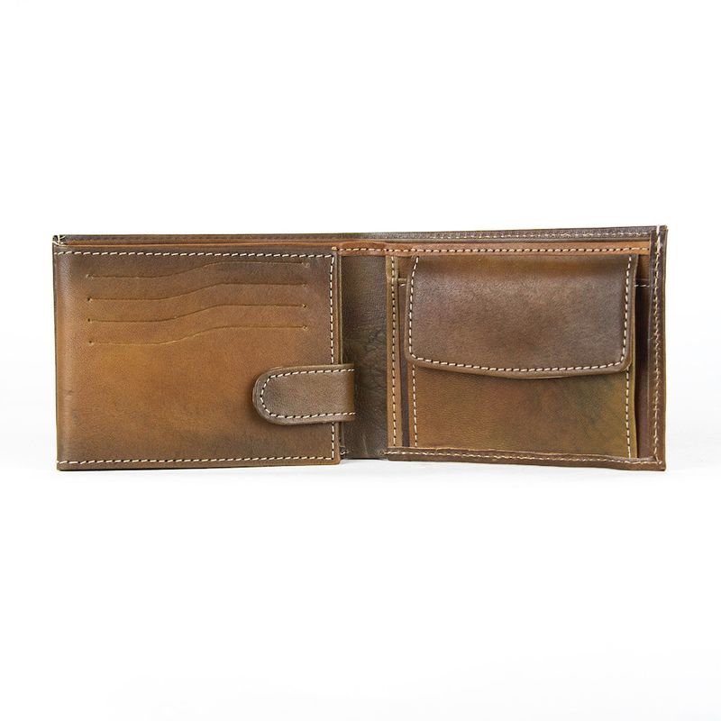 Kožená peňaženka č.8552 ručne tieňovaná v Antique farbe