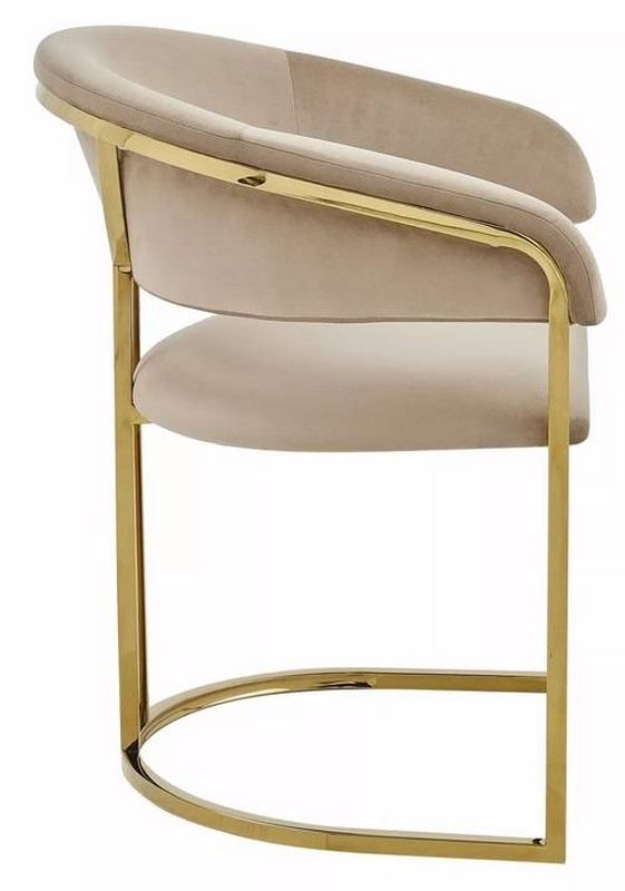 Jedálenská stolička zlatá-svetlobéžová bluvel 22